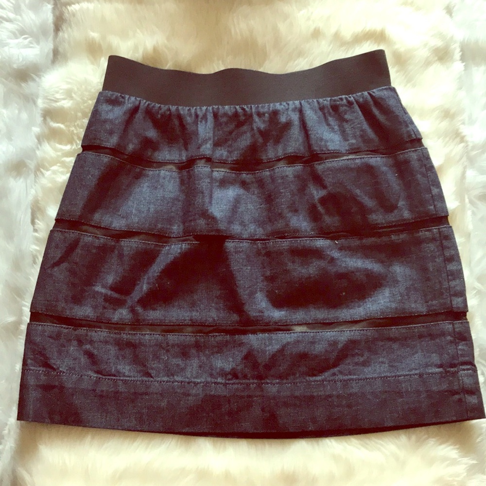 Jean mini skirt
